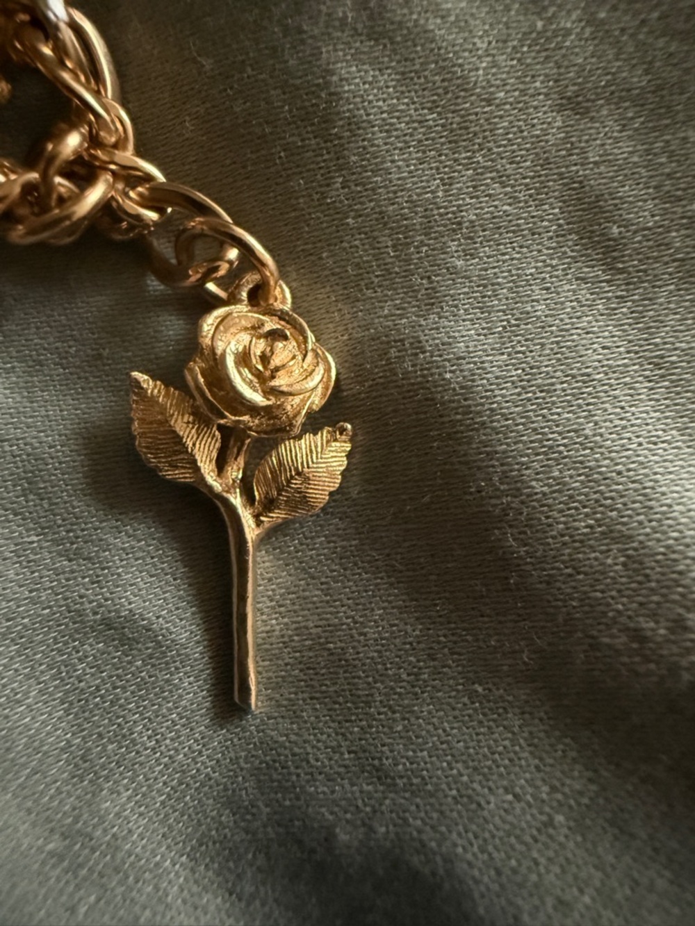 Gold Rose Charm James Avery- Women's Jewelry